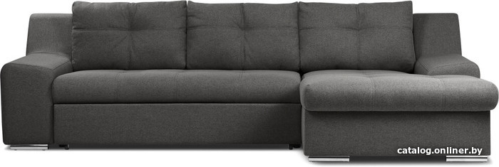

Угловой диван Divan Мидгард Textile Grafit 152150 (рогожка, серый)