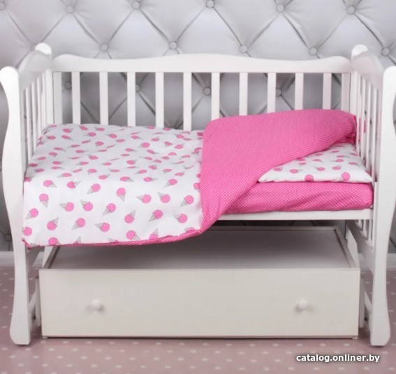 

Постельное белье Amarobaby Baby Boom КПБ-3 Мороженки (розовый)