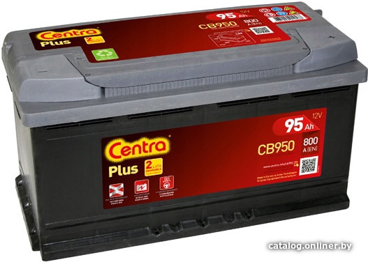 

Автомобильный аккумулятор Centra Plus CB950 (95 А·ч)
