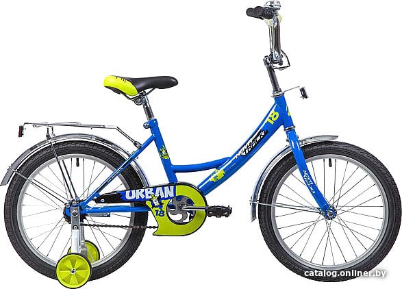 

Детский велосипед Novatrack Urban 18 (синий/желтый, 2019)