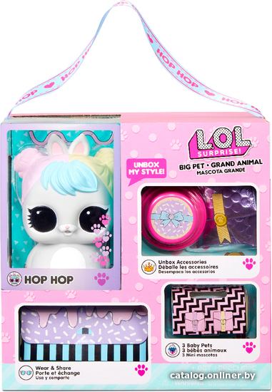 

Кукла-сюрприз L.O.L. Surprise! BIG Pet Hop Hop 577713EUC