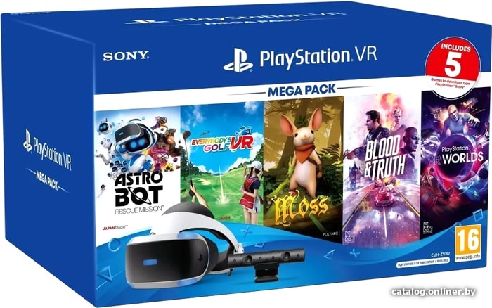 

Очки виртуальной реальности Sony PlayStation VR v2 Mega Pack 2020