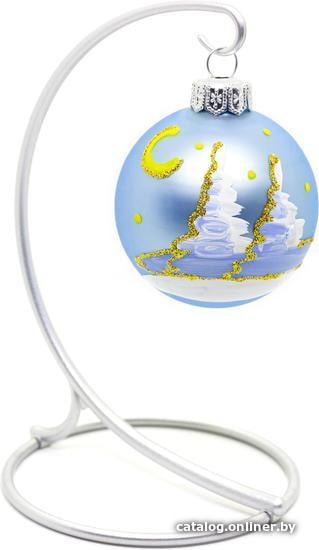 

Елочная игрушка Юрита Ночь перед Рождеством 200603-17 (серо-голубой)