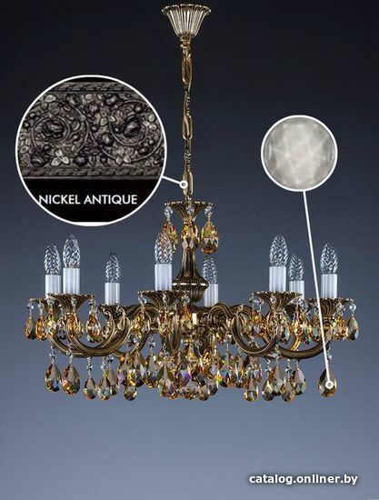 

Подвесная люстра ArtGlass Alice Viii. Nickel Antique - 8006