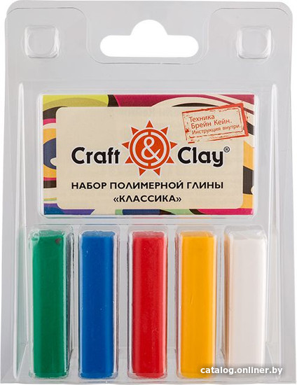 

Полимерная глина Craft&Clay Набор полимерной глины CCL (110 г, 01 Классика, 5 цв)