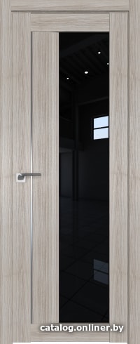

Межкомнатная дверь ProfilDoors Модерн 47X 90x200 (капучино мелинга/стекло черный триплекс)