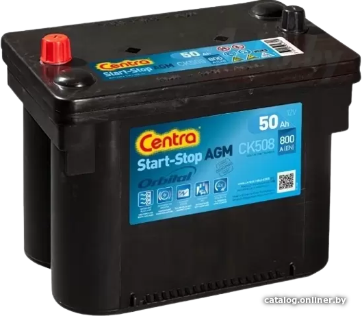

Автомобильный аккумулятор Centra Start-Stop AGM CK508 (50 А·ч)