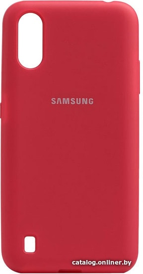 

Чехол для телефона EXPERTS Original для Samsung Galaxy A01 (малиновый)