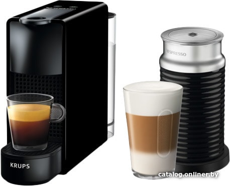 

Капсульная кофеварка Krups Essenza Mini & Aeroccino 3 XN111 (черный)