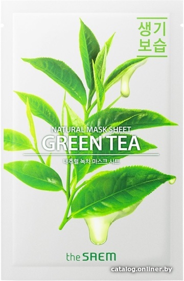 

The Saem Маска для лица тканевая Natural Green Tea Mask Sheet (21 мл)