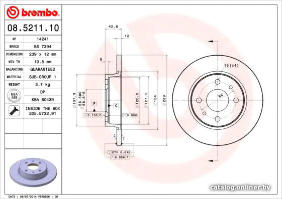 

Brembo 08521110