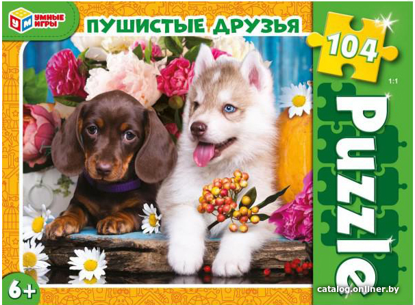 

Пазл Умные игры Пушистые друзья 4680107968111 (104 эл)
