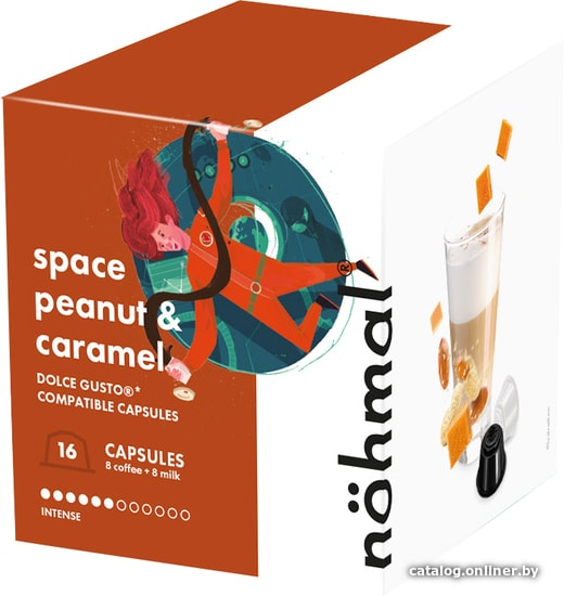 

Кофе в капсулах Nohmal Dolce Gusto Space Peanut and Caramel 16 шт