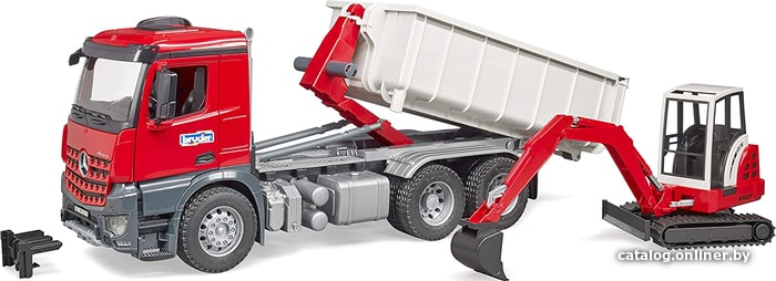 

Набор Bruder Mercedes-Benz Arocs Roll-Off Container & Schaeff excavat 03624