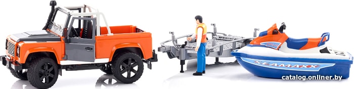 

Набор Bruder Land Rover Defender Station Wagon with trailer 02599