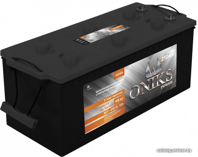 

Автомобильный аккумулятор ONIKS Power 6СТ-210 VL (210 А·ч)