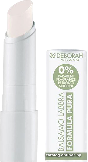 

Deborah Milano Бальзам для губ BALSAMO LABBRA FORMULA PURA nourishing hydrating lip balm тон 01