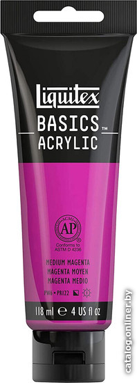 

Акриловая краска Liquitex Basics 1046500 (118 мл, маджента средняя)