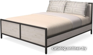 

Кровать Millwood Neo Loft КМ-2.6 Ш (дуб беленый/металл черный)