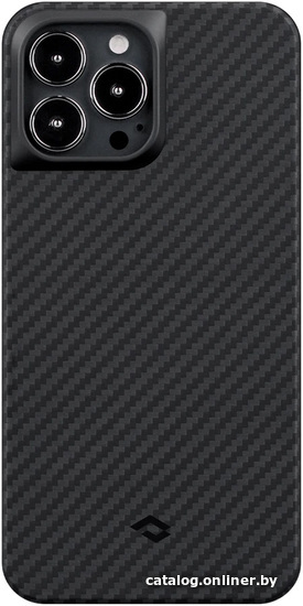 

Чехол для телефона Pitaka MagEZ Case Pro для iPhone 13 Pro (twill, черный/серый)