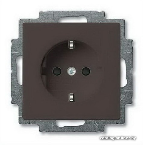 

Розетка ABB Basic 55 2013-0-5338 (шато-черный)