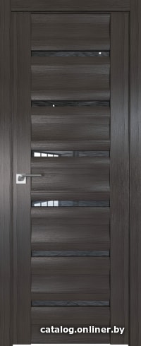 

Межкомнатная дверь ProfilDoors 57X 90x200 (грей мелинга/стекло дождь черный)