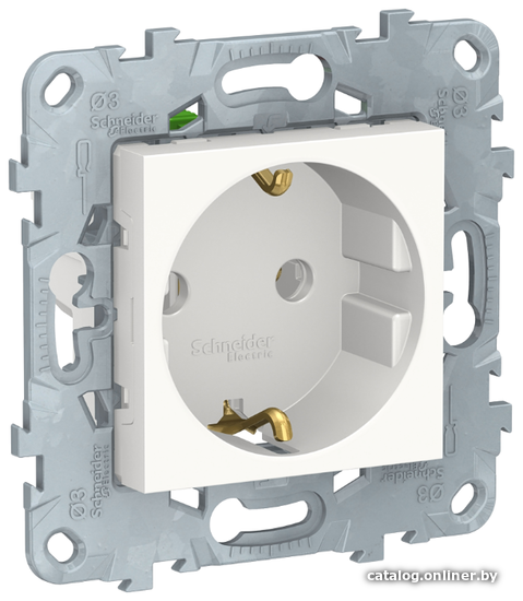 

Розетка Schneider Electric NU505618, с заземлением, белый