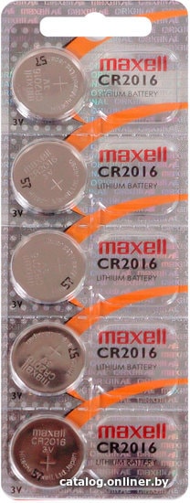 

Батарейка Maxell CR2016 5 шт