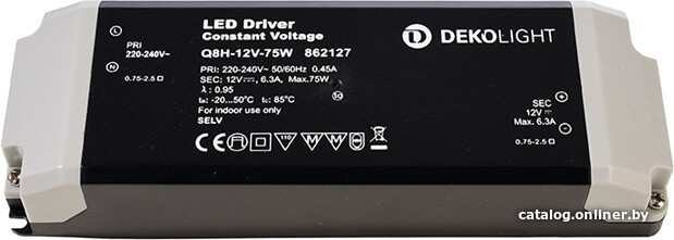 

Блок питания Deko-Light Dasic, Q8H-12-75W 862127