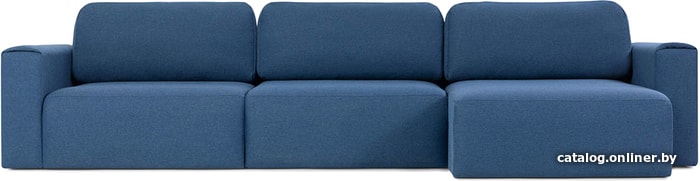 

Угловой диван Divan Санту-2 Navy Blue (рогожка apollo navy, синий)