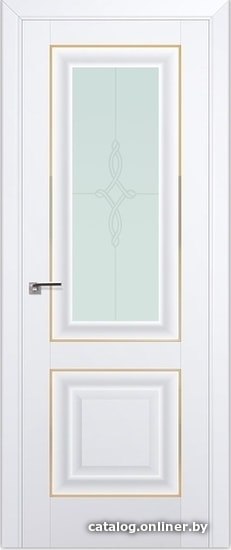 

Межкомнатная дверь ProfilDoors 28U 70x200 (аляска/мателюкс матовое узор золото)