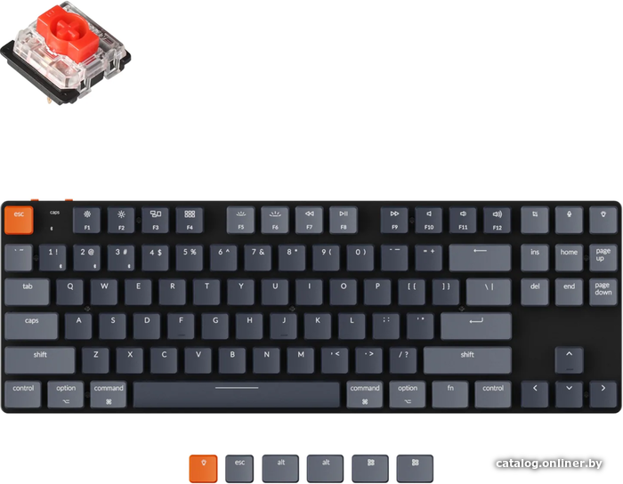 

Клавиатура Keychron K1 SE RGB K1SE-B1-RU (Gateron Low Profile Red)