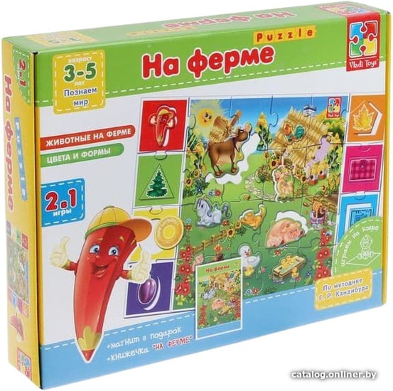 

Мозаика/пазл Vladi Toys На ферме VT1603-01