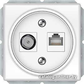 

Розетка компьютерная Vilma Standard ST 150 TVL/KLRJ45-15e2-02 ww
