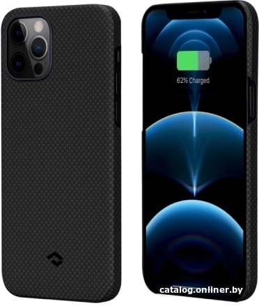 

Чехол для телефона Pitaka MagEZ для iPhone 12 Pro (plain, черный/серый)