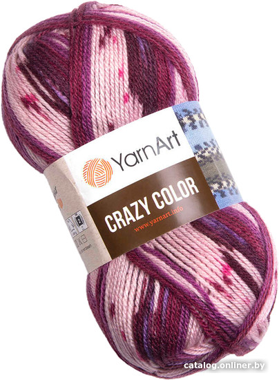 

Пряжа для вязания Yarnart Crazy color 168 100 г 260 м (принт)