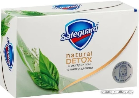 

Safeguard Мыло Natural Detox с экстрактом чайного дерева 110 г