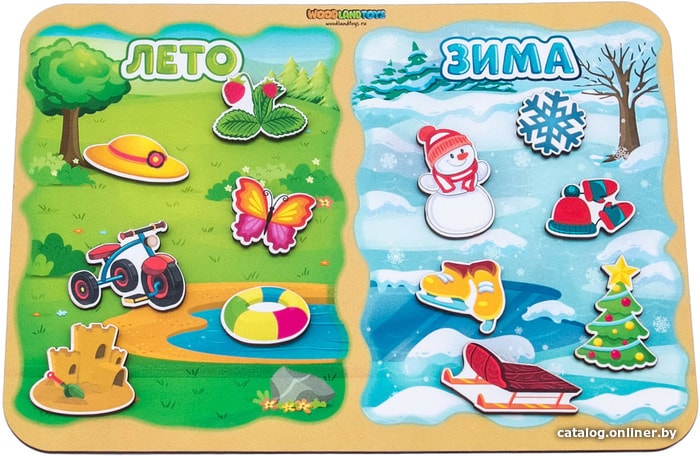 

Сортер WoodLand Toys Какая разница Лето-зима 117201