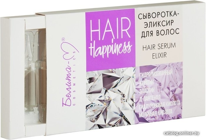 

Сыворотка Белита-М Сыворотка-эликсир для волос Hair Happiness 8x5 мл