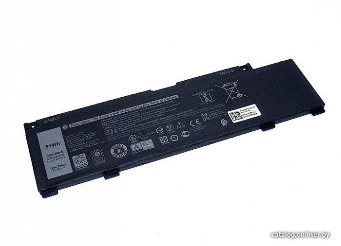 

Аккумуляторы для ноутбуков RageX 266J9 Dell G3 15 3590, 11.4В, 4255мАч