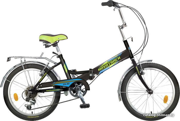 

Детский велосипед Novatrack FS-30 20 (черный/салатовый, 2018)