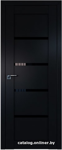 

Межкомнатная дверь ProfilDoors 2.09U 90x200 (черный матовый/стекло черный триплекс)