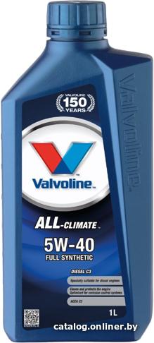 

Моторное масло Valvoline All Climate (Diesel) C3 5W-40 1л