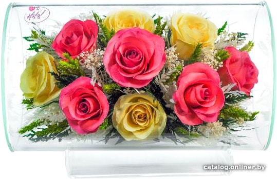 

Цветы, букеты Natural Flower Products Композиция из розовых и белых роз ASY5j1
