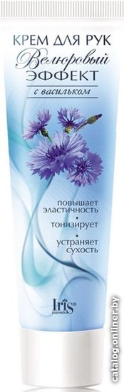 

Iris Cosmetic Крем для рук Велюровый эффект с васильком тонизирующий 100 мл