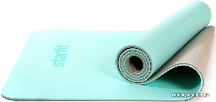 

Коврик Starfit FM-201 TPE (173x61x0.7см, мятный/серый)