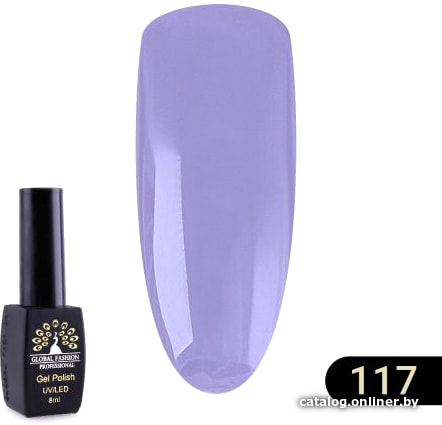 

Гель-лак Global Fashion Black Elite (тон 117) 8 мл