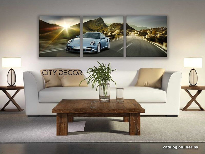 

Модульная картина Citydecor Транспорт 3.27 37x117 см