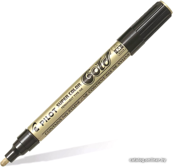 

Маркер перманентный Pilot Super Color SC-G-M (лаковый, золотой)