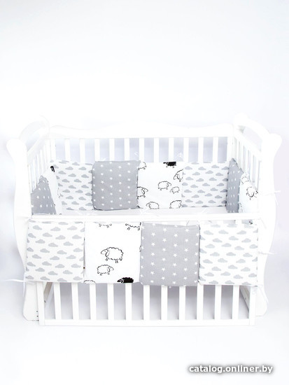 

Постельное белье Amarobaby Good Night AB215004NBGN/00 (12 предметов, белый/серый)